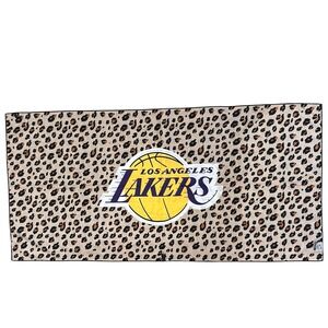 Los Angeles Lakers X Slowtide Blanket LA Basketball Leopard Lightweight 30"X60"‎